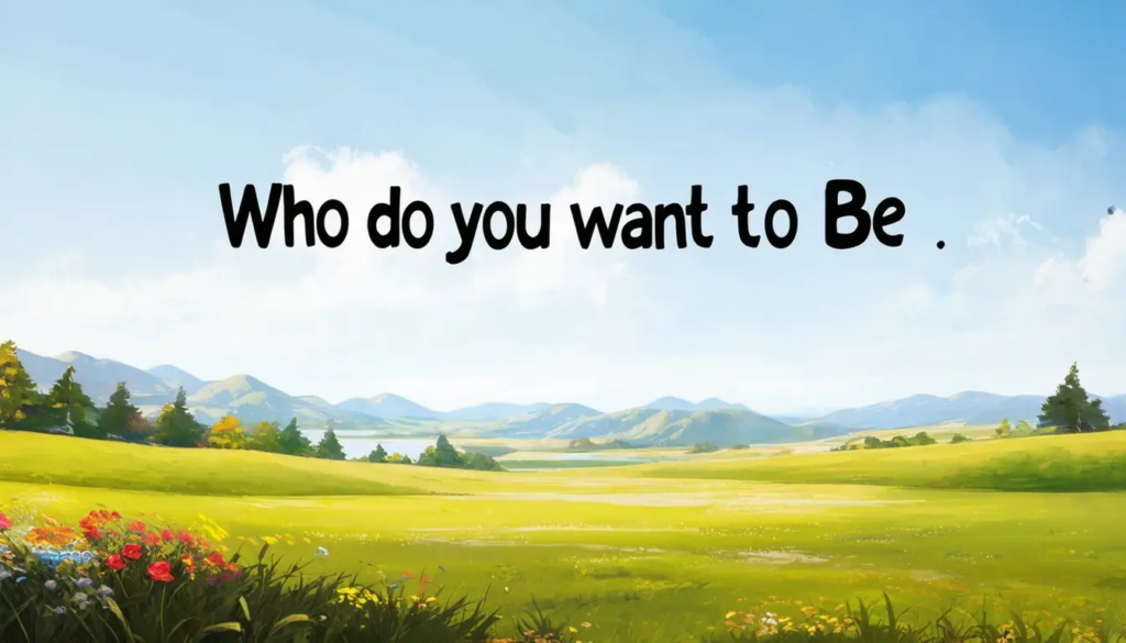 who do you want to be?